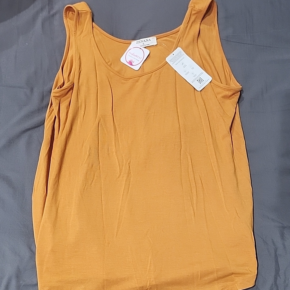 Anna Yellow Relaxed Tank Top